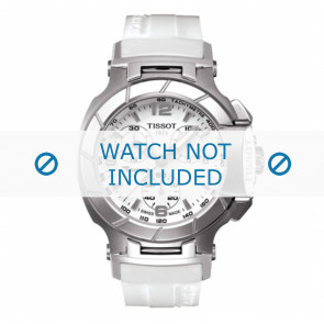 Horlogeband Tissot T0482171701700 / T610031513 Rubber Wit 17mm