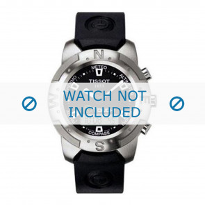 Tissot horlogeband Z253.353 - T610014614 Rubber Zwart 20mm