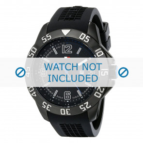 Horlogeband Tommy Hilfiger TH679301622 / TH-222-1-34-1478 / 1790983 Rubber Zwart 22mm