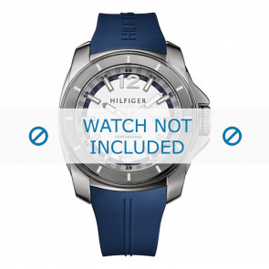 Tommy Hilfiger horlogeband 1791113 - TH-113-1-34-1765 - 679301776 Silicoon Blauw 20mm