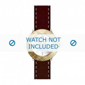 Tommy Hilfiger horlogeband TH-10-3-21-0616 / TH679300824 Leder Bruin 15mm + bruin stiksel