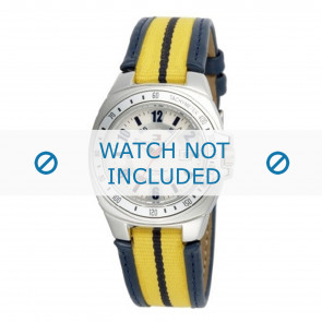 Tommy Hilfiger horlogeband TH-13-3-14-F80198 / F80198 / TH679300861 / 1780669 Leder Blauw 12mm + blauw stiksel