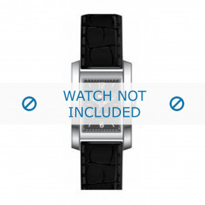 Horlogeband Tommy Hilfiger TH-27-3-14-0656 - TH679300879 Croco leder Zwart 15mm