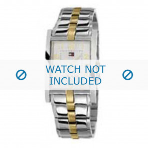 Tommy Hilfiger horlogeband TH-38-1-14-0688 - TH679000642 / 1710151 Staal Bi-Color 21mm