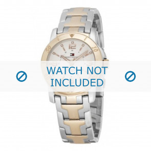 Tommy Hilfiger horlogeband TH-44-3-20-0699 - TH679000898 / 1780742 Staal Bi-Color 17mm