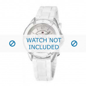 Tommy Hilfiger horlogeband TH-47-3-14-0711 / TH679300948 Rubber Wit