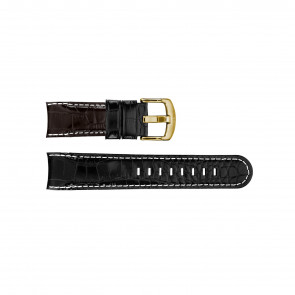 Horlogeband TW Steel TWB111 Leder Zwart 22mm
