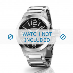 TW Steel horlogeband TWB300 / TW300 Staal Zilver 20mm