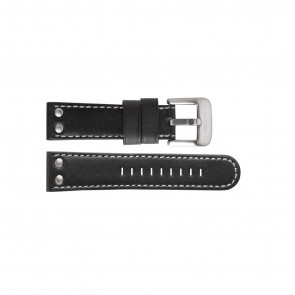 Horlogeband TW Steel TWB408 Leder Zwart 22mm