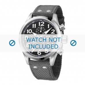 Horlogeband TW Steel VS13 / TWS603 Textiel Grijs 22mm