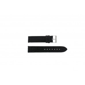 Guess horlogeband W0296L1-BLA Leder Zwart 18mm