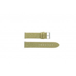 Guess horlogeband W0296L1-GO Leder Doublé 18mm