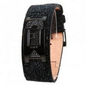 Horlogeband Guess W10262L1 Leder Zwart