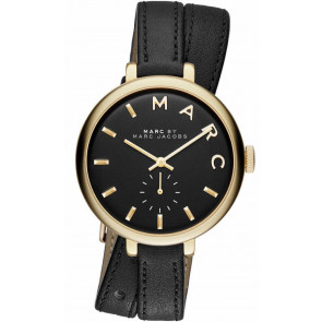 Horlogeband Marc by Marc Jacobs MBM8663 Leder Zwart 10mm