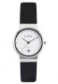 Skagen horlogeband 355SSLW Leder Zwart 14mm