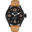 Nautica horlogeband A14633G Leder Cognac 24mm + wit stiksel