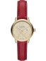 Horlogeband Burberry BU10102 Leder Rood