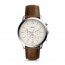 Fossil horlogeband FS5380 Leder Bruin 22mm + bruin stiksel