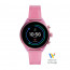 Horlogeband Smartwatch Fossil FTW6058 Silicoon Roze 18mm