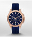 Horlogeband Michael Kors MK8698 Silicoon Blauw 20mm