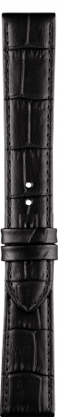 Horlogeband Tissot T0634091605800A / T610042813 Leder Zwart 18mm