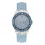 Guess horlogeband W0775L1 Leder Blauw 21mm + blauw stiksel