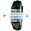 Armani horlogeband AR-0247 Croco leder Zwart 22mm 