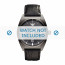 Armani horlogeband AR0368 Leder Zwart 22mm + zwart stiksel