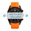 Armani horlogeband AR5987 Silicoon Oranje 24mm