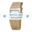 Boccia horlogeband 3120-03 (BO3120-03-40BG) Leder Beige + standaard stiksel