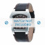 Diesel horlogeband DZ4100 Leder Zwart + bruin stiksel