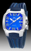 Lotus horlogeband L15507-2 / L15507-1 / L15507-3 / L15507-4 / L15507-5 / L15507-6 Leder Blauw + blauw stiksel