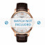 Tissot horlogeband T063.610.36.038.00-T610031949 Leder Donkerbruin 20mm + bruin stiksel
