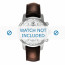Tissot horlogeband T361.461 PRC-200 - T600013367 Croco leder Bruin 19mm + bruin stiksel